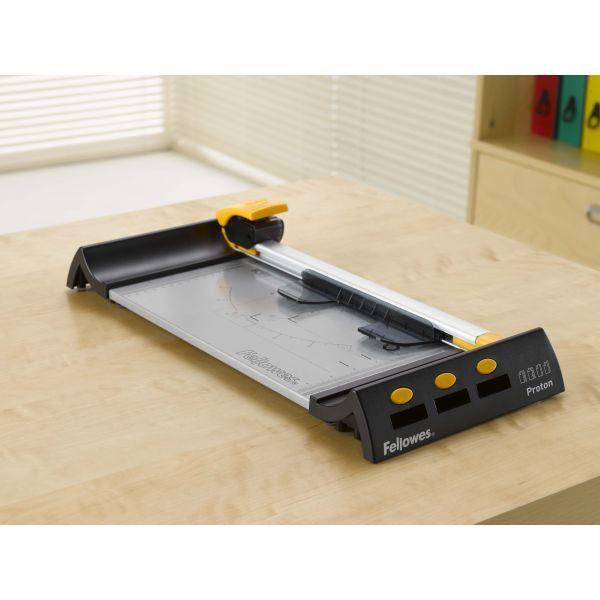 Guilhotina Rotativa FELLOWES Proton A4 (Metal, Plástico - Grafite, Prateado e Amarelo) — miniatura 2