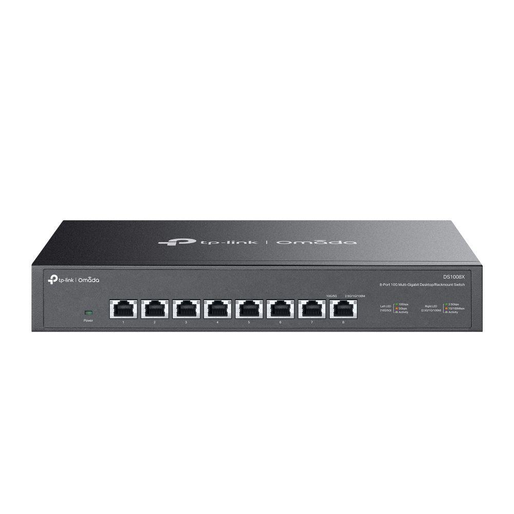 Switch TP-LINK Omada DS1008X (10G Ethernet - 12 MB - 160 Gbit/s - Preto), imagem 1