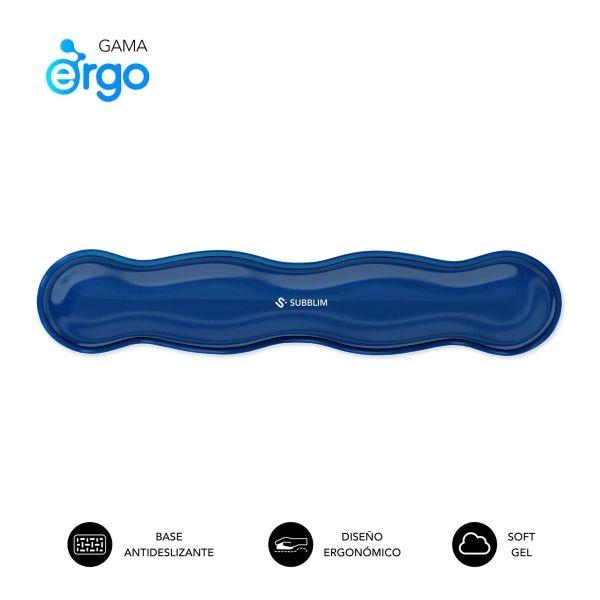 Apoio de Pulso para Teclado SUBBLIM Ergo Crystal Flex (Azul-escuro)