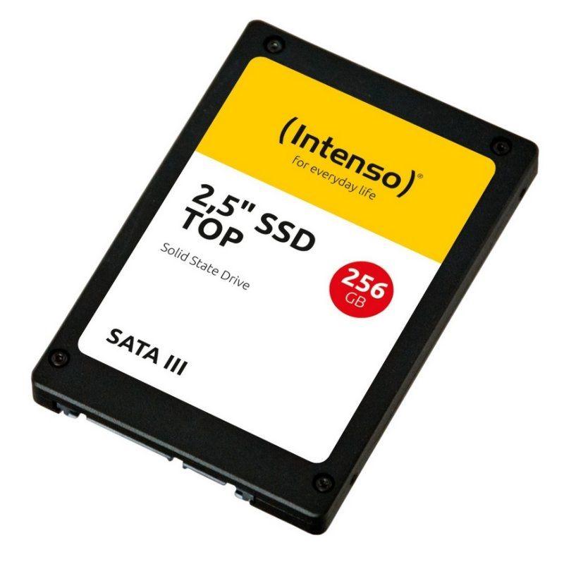 SSD INTENSO Top 3812440 (256 GB - 2.5" - Serial ATA III - Preto)