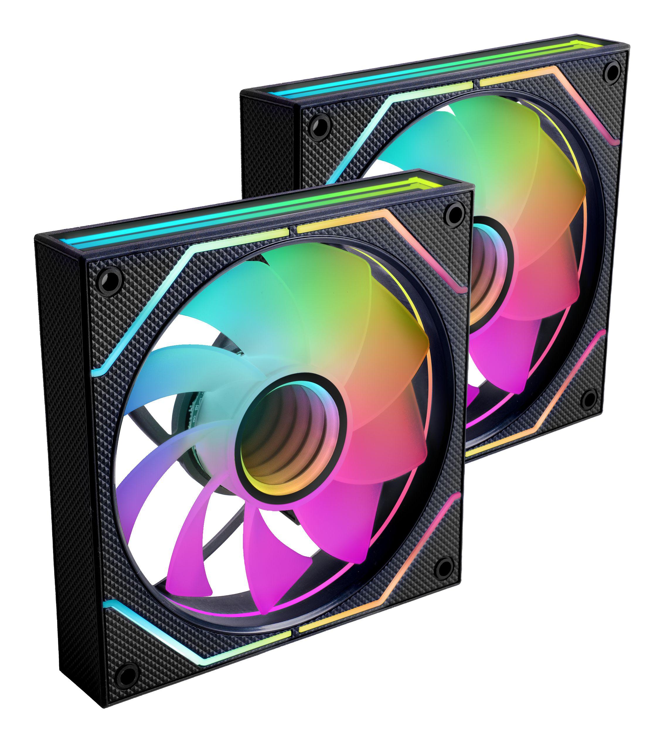 Kit de Ventoinhas MARS GAMING MF3DPROX2R (Preto)