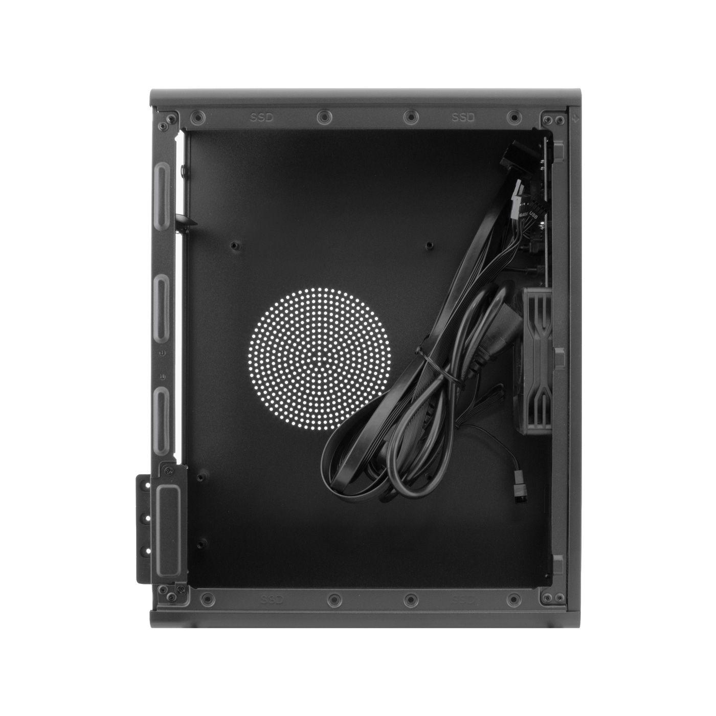 Caixa de Computador COOLBOX T100 Slim (Micro ATX, Mini-ITX - Low Profile - Metal - Preto) — miniatura 3