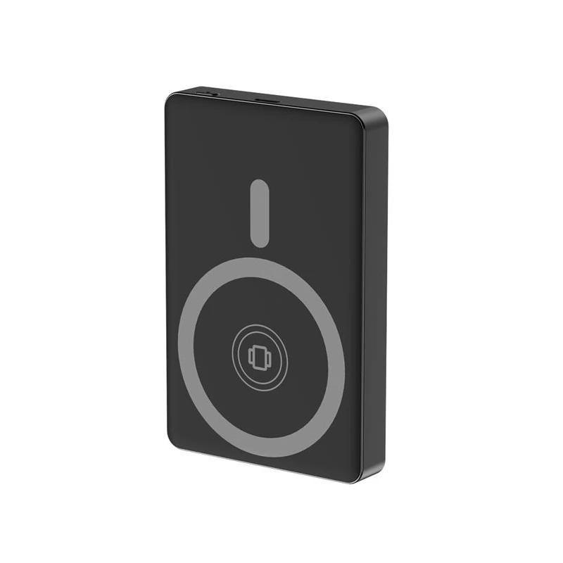 Powerbank GEMBIRD PB10-WPC15M-LCD-01 (10000 mAh - Sem fios magnético - Preto)