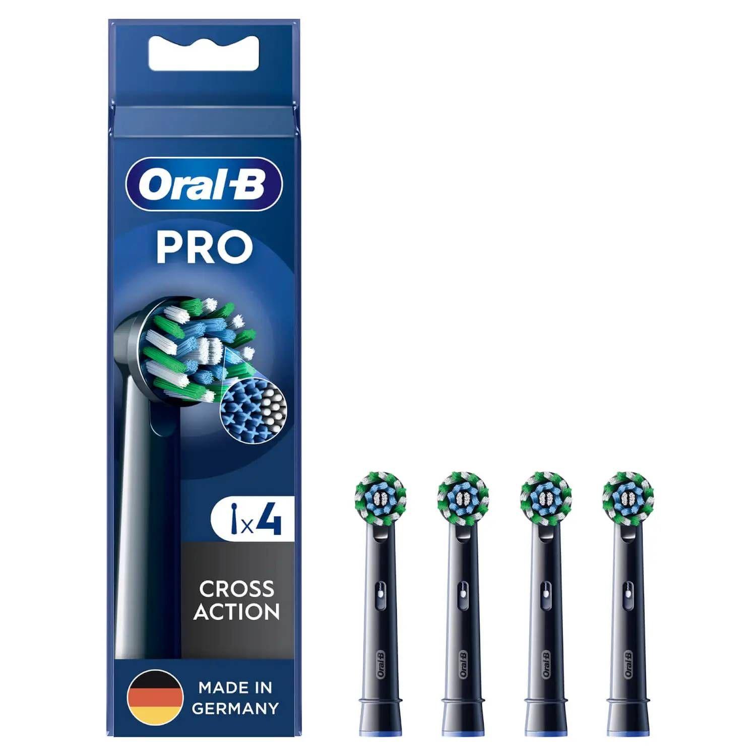 Cabeças de Escova de Dentes ORAL-B CrossAction (Preto)