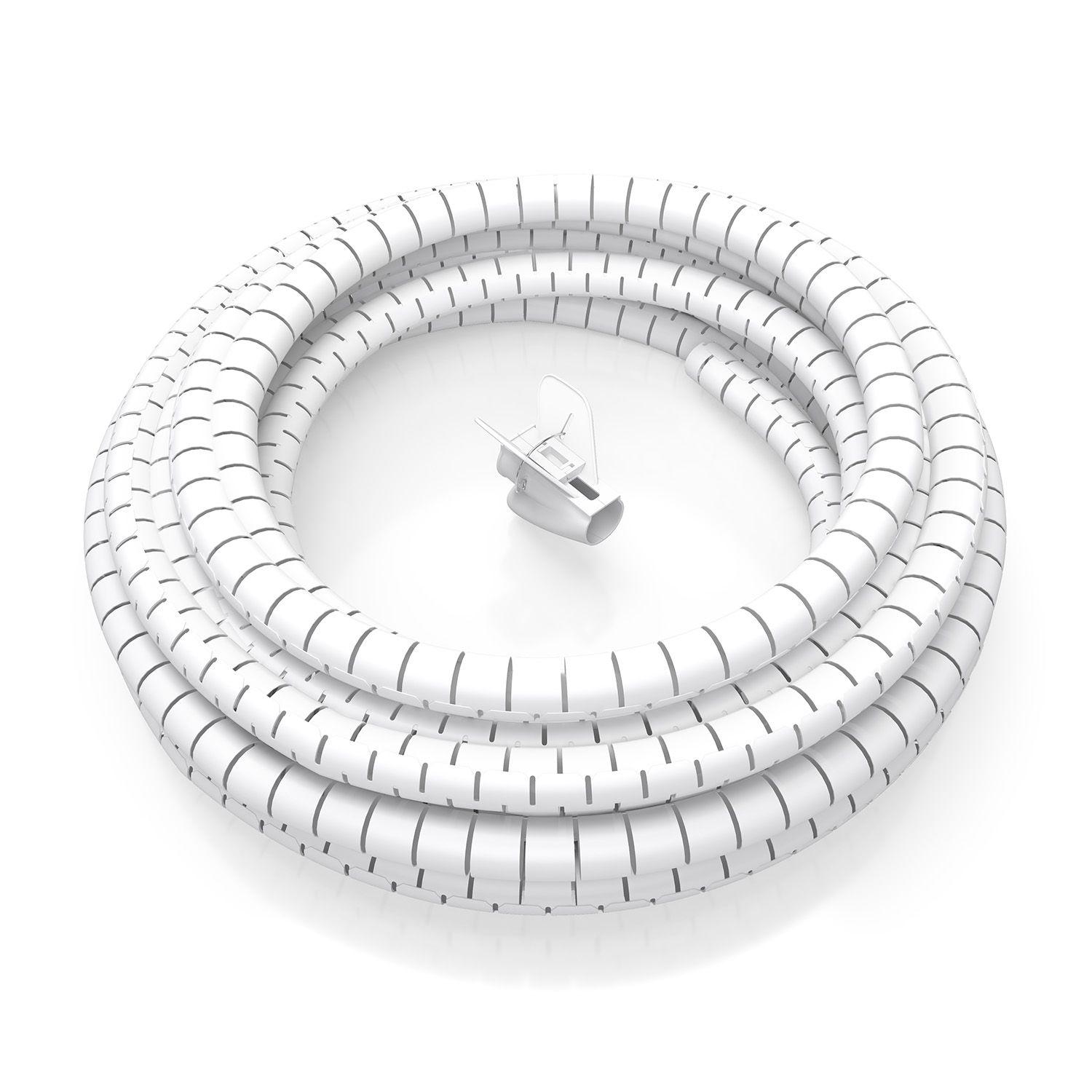 Organizador de Cabos em Espiral Flexível AISENS A151-0919 (Universal - Branco)