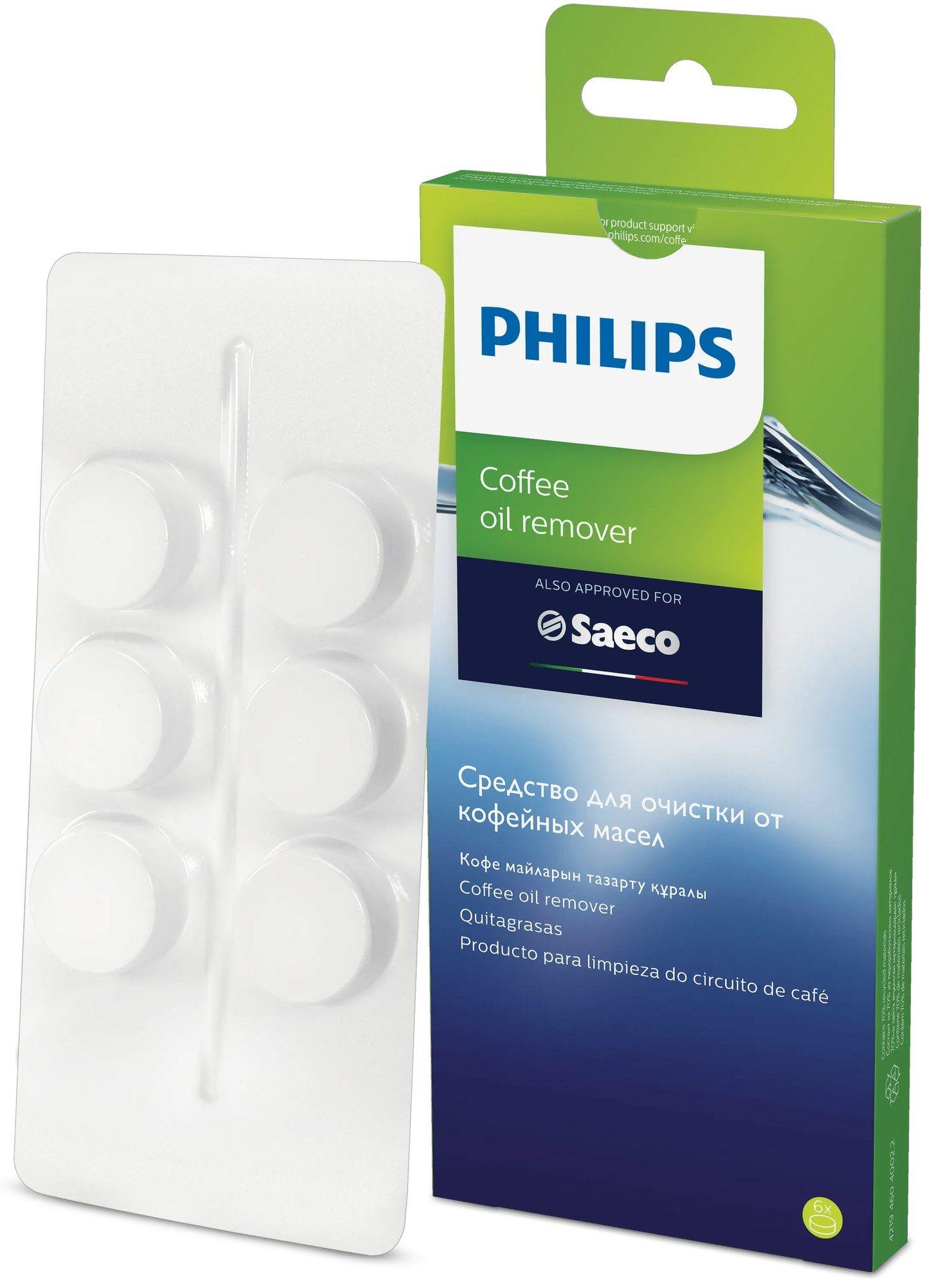 Pastilhas de Limpeza do Óleo de Café PHILIPS CA6704/10 (Altura 6,4 cm)