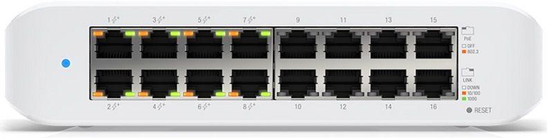Switch UBIQUITI USW-LITE-16-POE (Gigabit Ethernet - 16 Gbit/s - L2 - Branco) — miniatura 4
