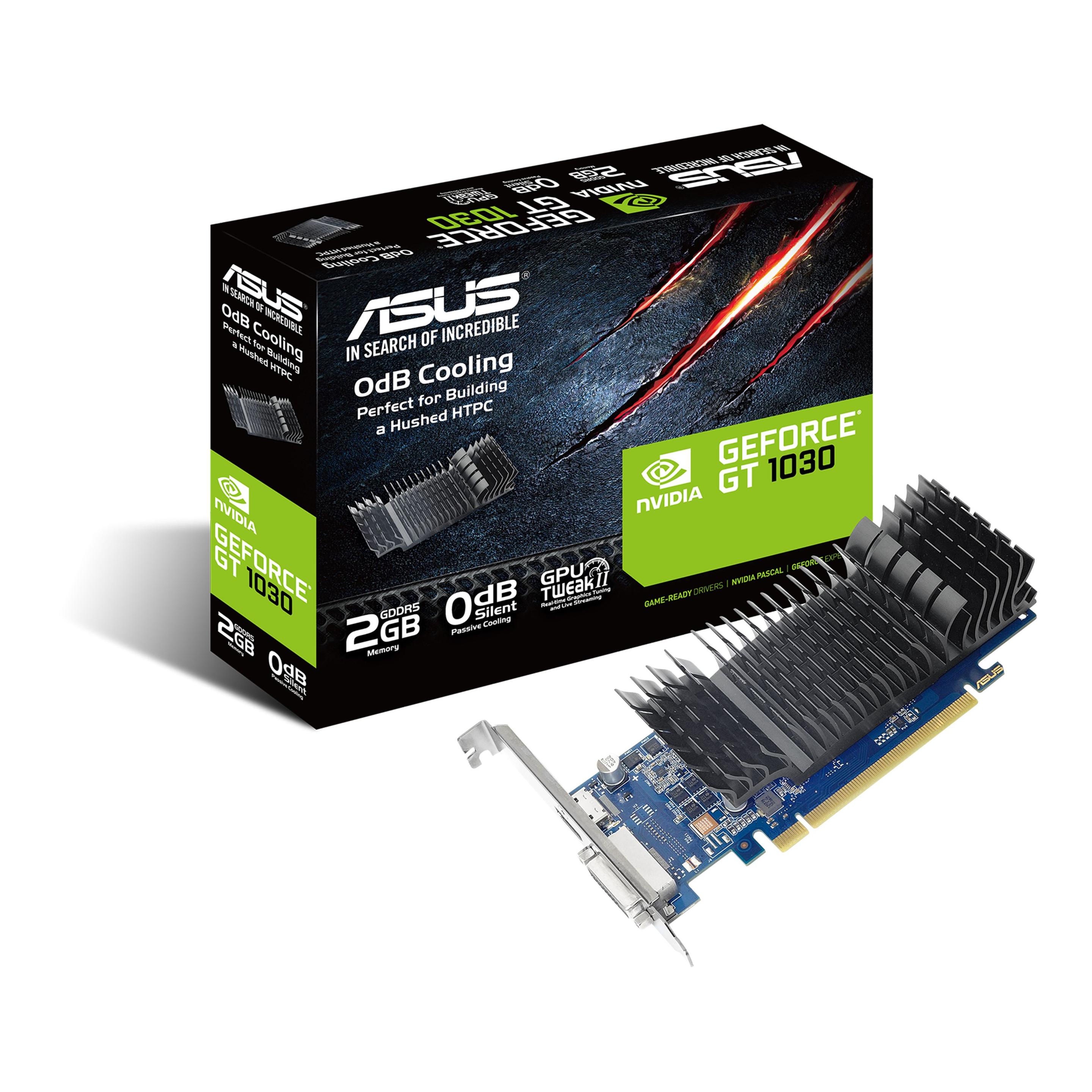 Placa Gráfica ASUS GeForce GT 1030 SL (GeForce GT 1030 - Low-Profile - 2 GB - Azul-marinho) — miniatura 3