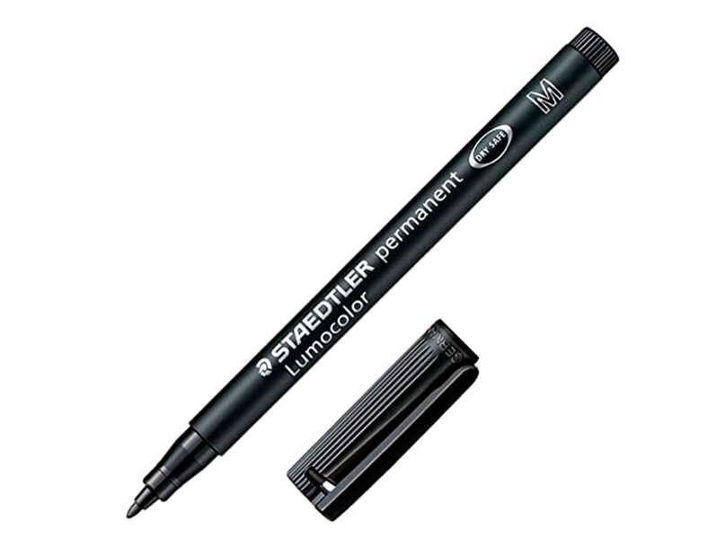 Marcador Permanente STAEDTLER Lumocolor 317 (Preto)