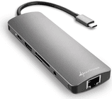 Adaptador Multiportas SHARKOON USB 3.0 Type-C Combo Adapter (132 m - Cinzento)