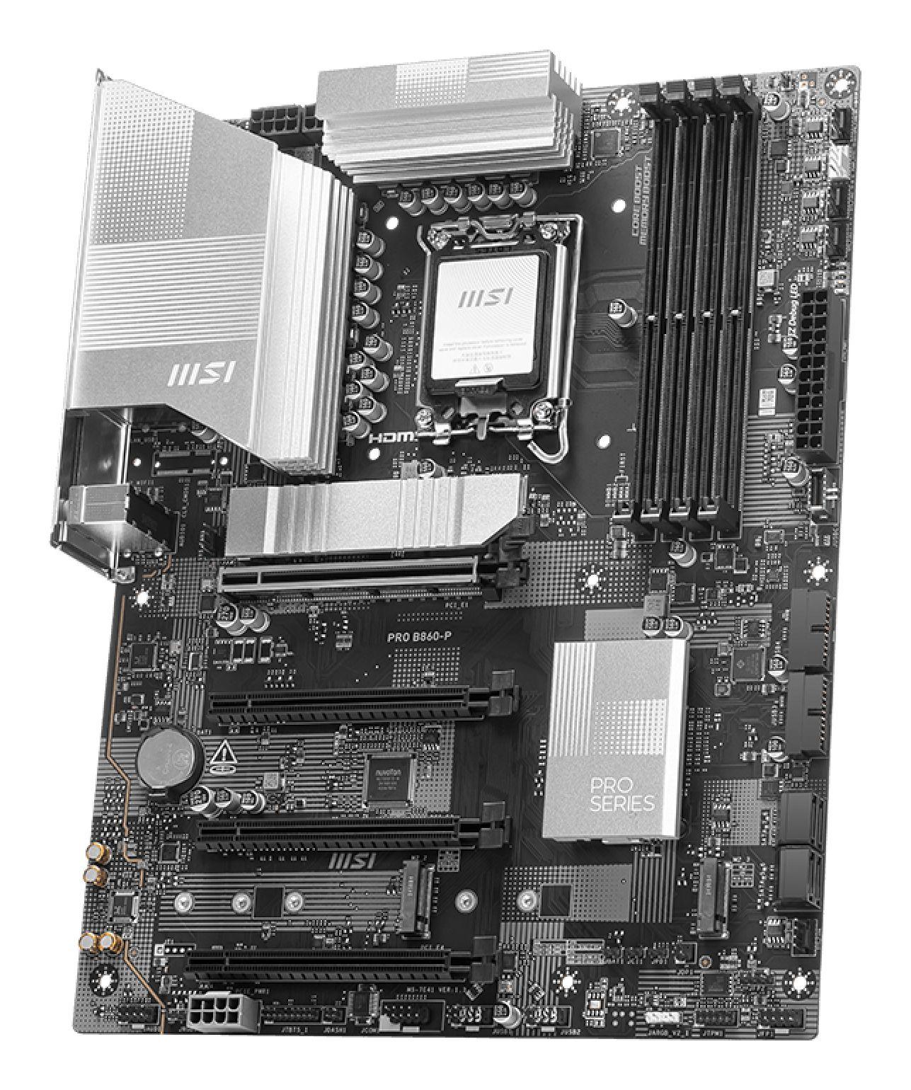 Motherboard MSI PRO B860-P (LGA 1851 (Socket V1) - Intel Core Ultra - ATX - Preto) — miniatura 3