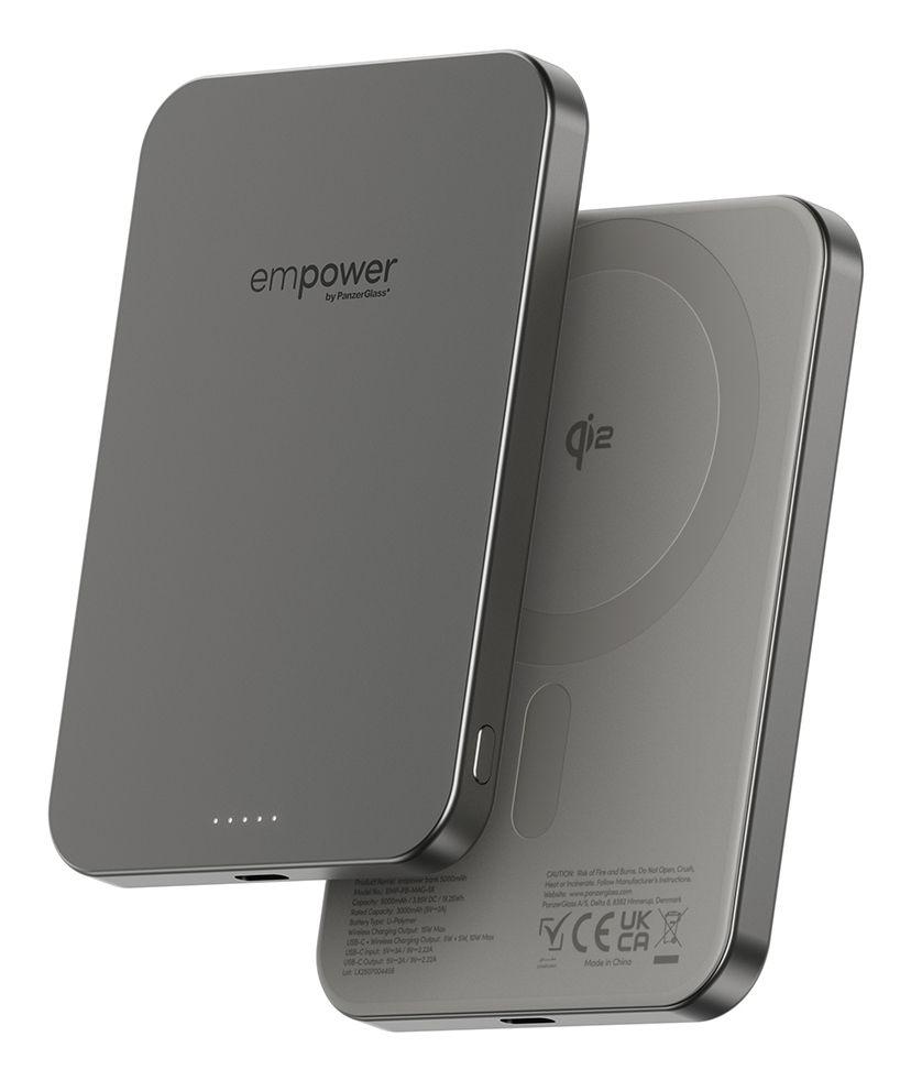 Powerbank PANZERGLASS empower™ Bank (5000 mAh - USB Type-C - Titânio)