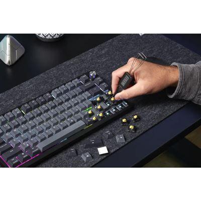 Teclado CORSAIR K65 PLUS WIRELESS (DE - CORSAIR MLX Red - 75% - Preto/Cinza) — miniatura 3