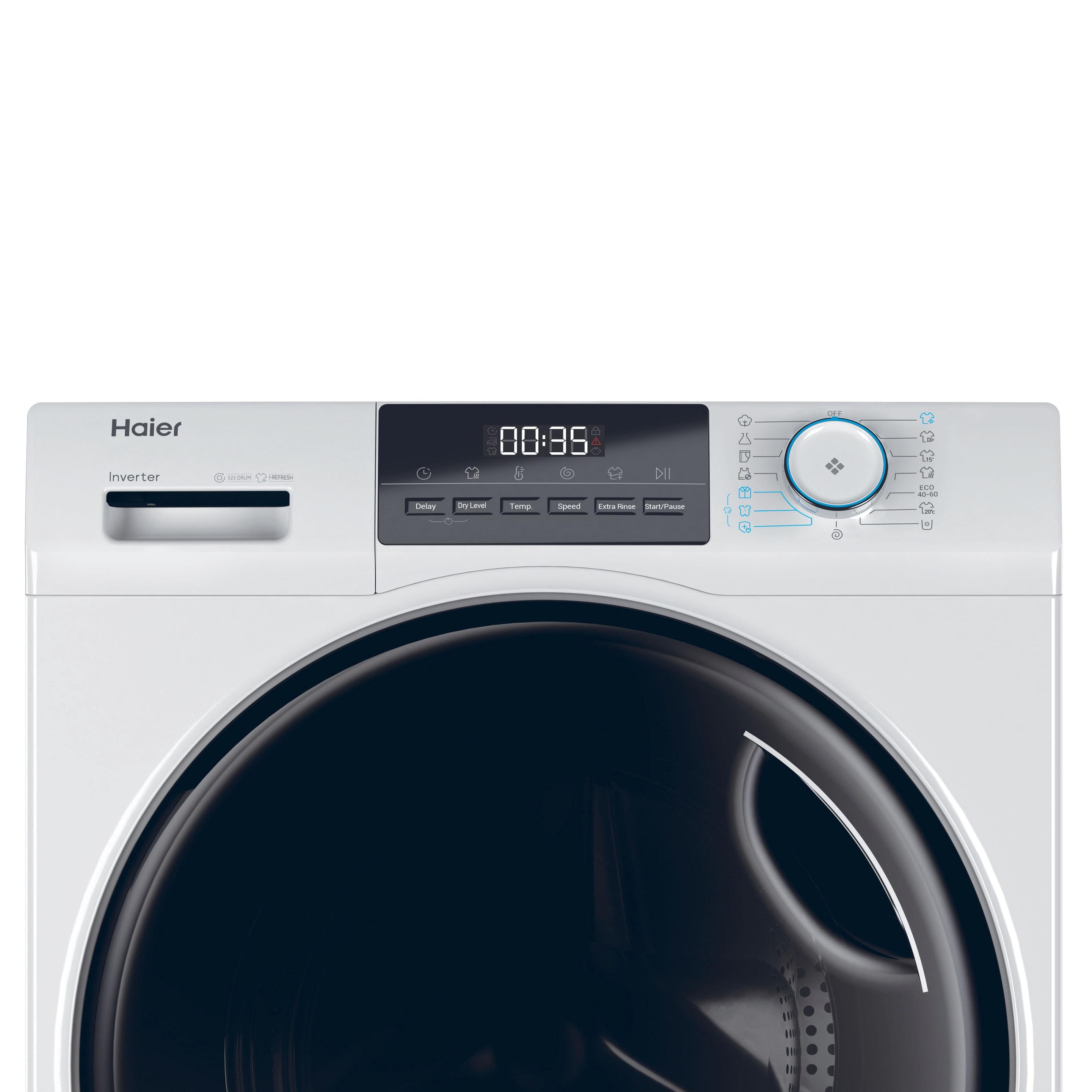 Máquina de Lavar e Secar Roupa Independente HAIER HWD90BP14929A (B - 9 kg - 5 kg - Branco), miniatura 6
