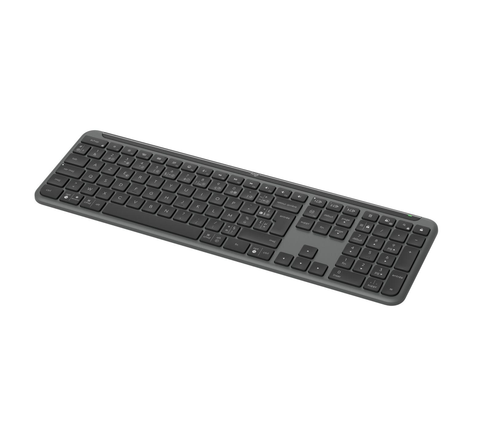 Teclado LOGITECH Signature Slim K950 (Francês - Teclas de tesoura - Tamanho completo - Grafite) — miniatura 4