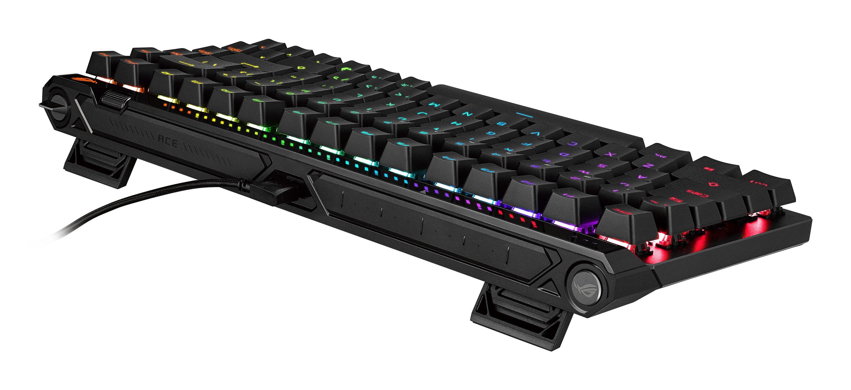 Teclado ASUS ROG Falchion Ace 75 HE (Magnetic-mechanical key switch - 75% - USB - Preto) — miniatura 5