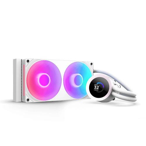Sistema de Arrefecimento Líquido NZXT Kraken Plus RGB 240 (Ecrã TFT 1,54" - Radiador 240 mm - Branco)