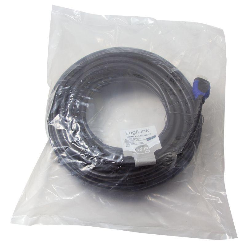 Cabo HDMI LOGILINK CH0067 (15 m - 60 Hz - HDMI Tipo A - Preto), miniatura 5