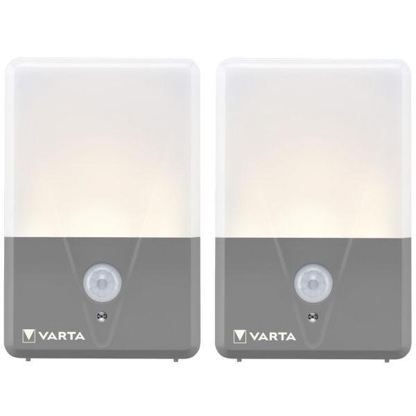 Luz Exterior com Sensor de Movimento VARTA TWINP (ABS e borracha - Cinzento e Branco), miniatura 2