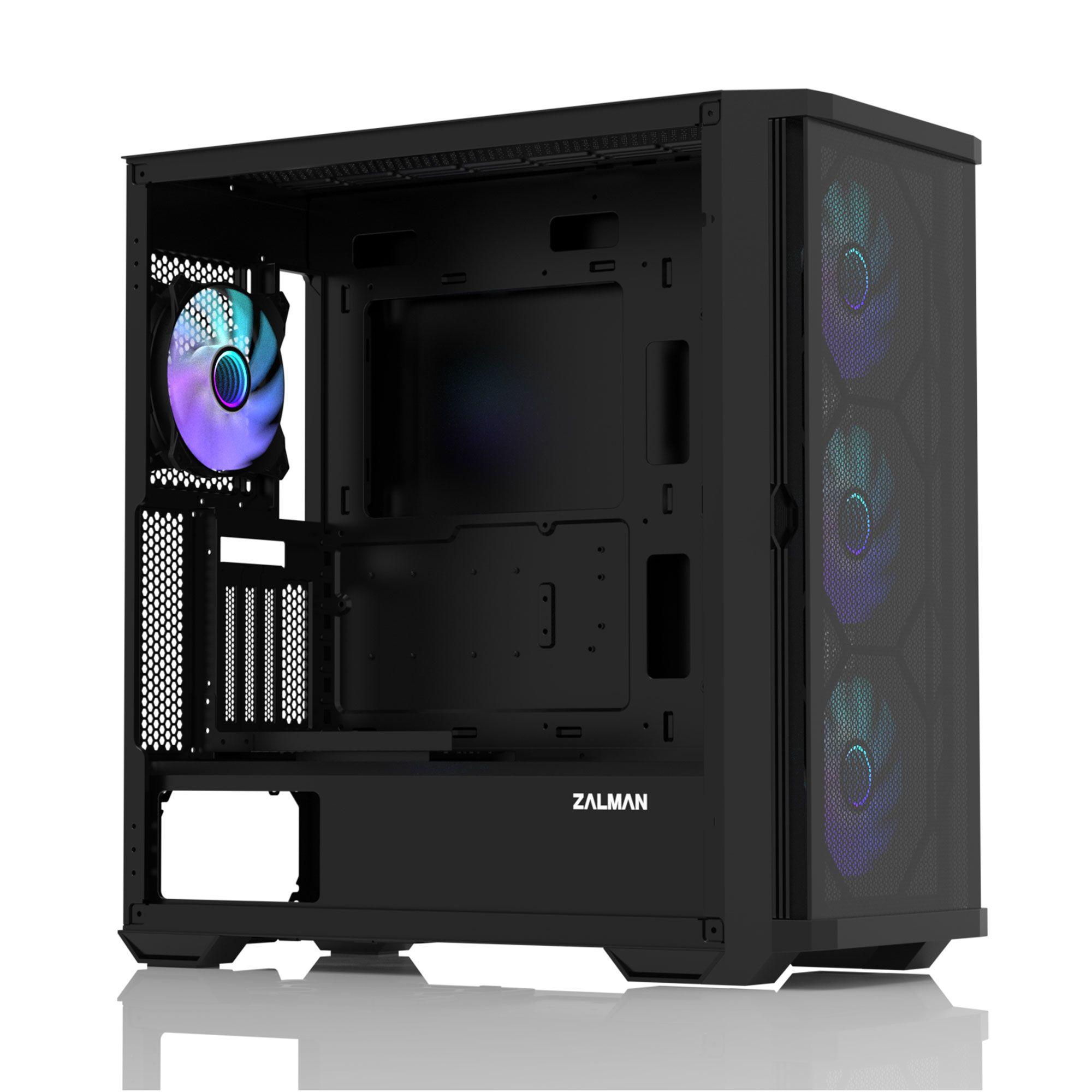 Caixa de Computador ZALMAN Z10 DUO (ATX, Mini-ATX, Mini-ITX - Midi Tower - Plástico, aço, vidro temperado - Preto), miniatura 8