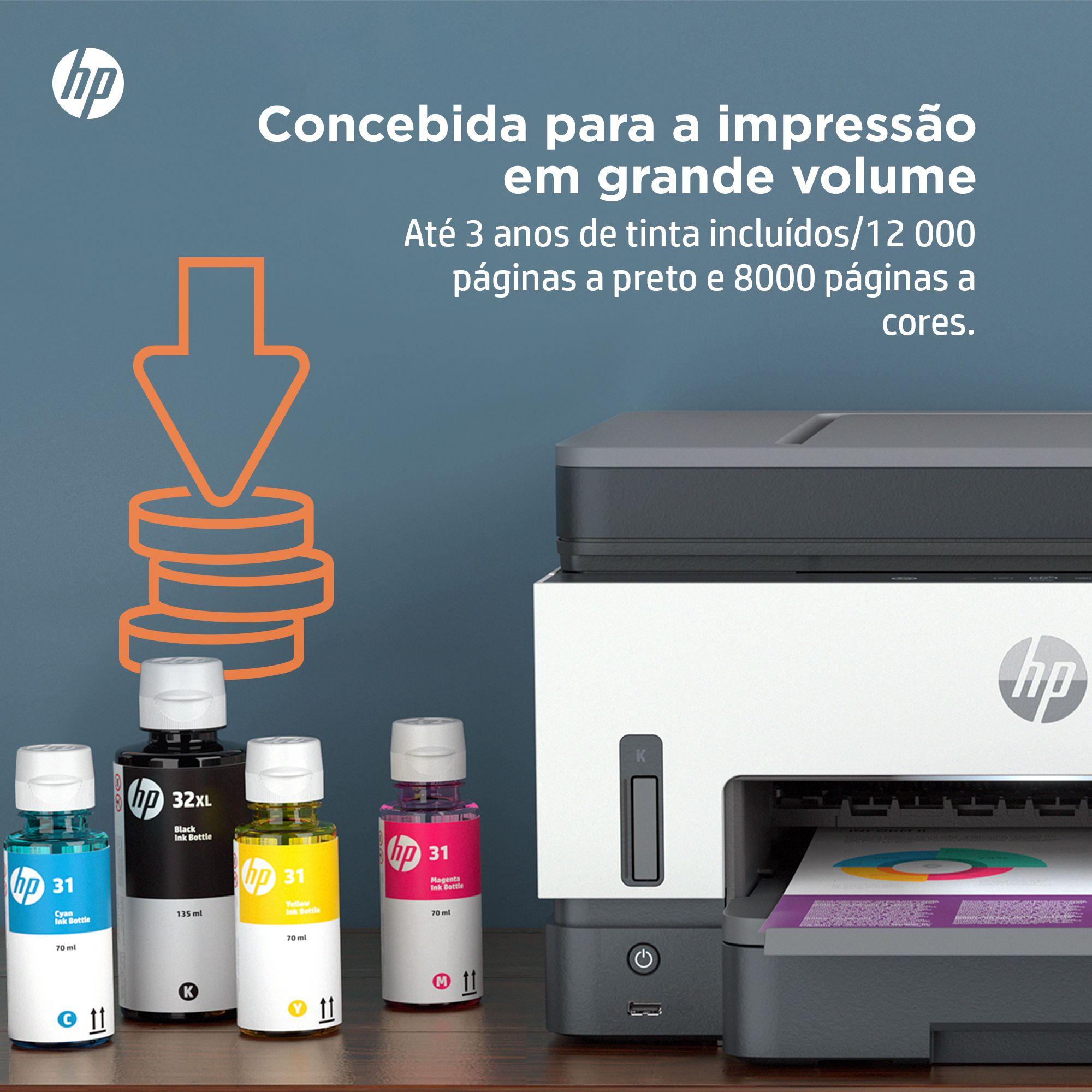 Impressora Multifunções HP Smart Tank 7605 (A4 - Impressão a cores - 250 folhas - Cinzento), miniatura 9