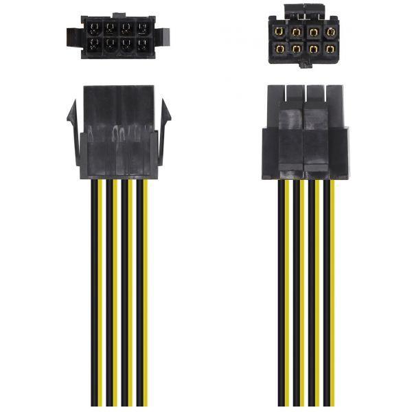 Cabo de Alimentação AISENS A131-0419 (0,3 m - 8-pin - 8-pin EPS12V - Preto), miniatura 3