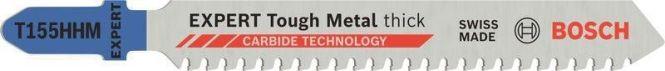 Lâminas de Serra Tico-Tico BOSCH EXPERT Tough Metal Thick T155HHM (Aço inoxidável)