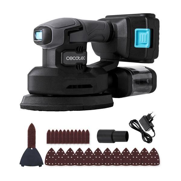 Lixadora Orbital CECOTEC PerfectSurface 2120 Delta (21 V - Nexus - Preto e Cinzento)