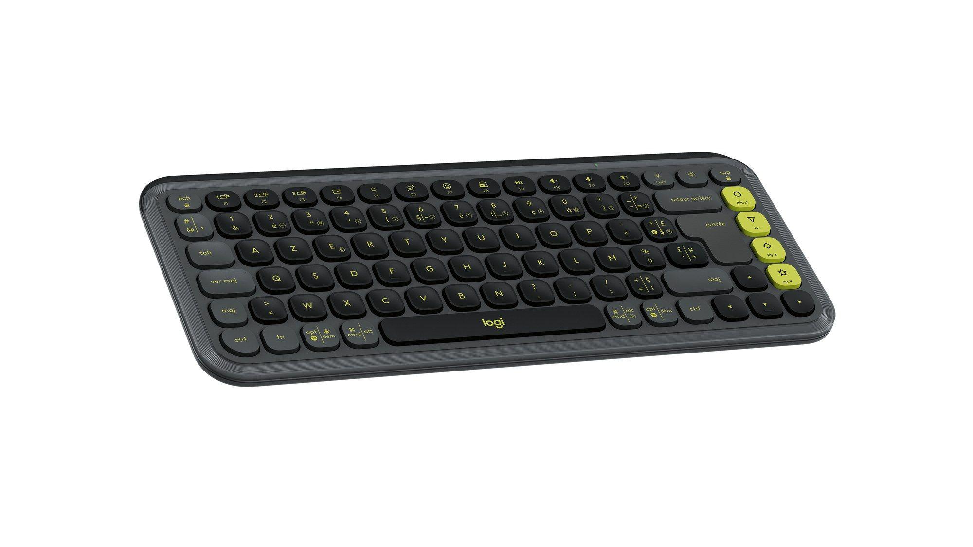 Teclado LOGITECH POP Icon Keys (Francês - Teclas tesoura - Mini - Grafite e Verde) — miniatura 4