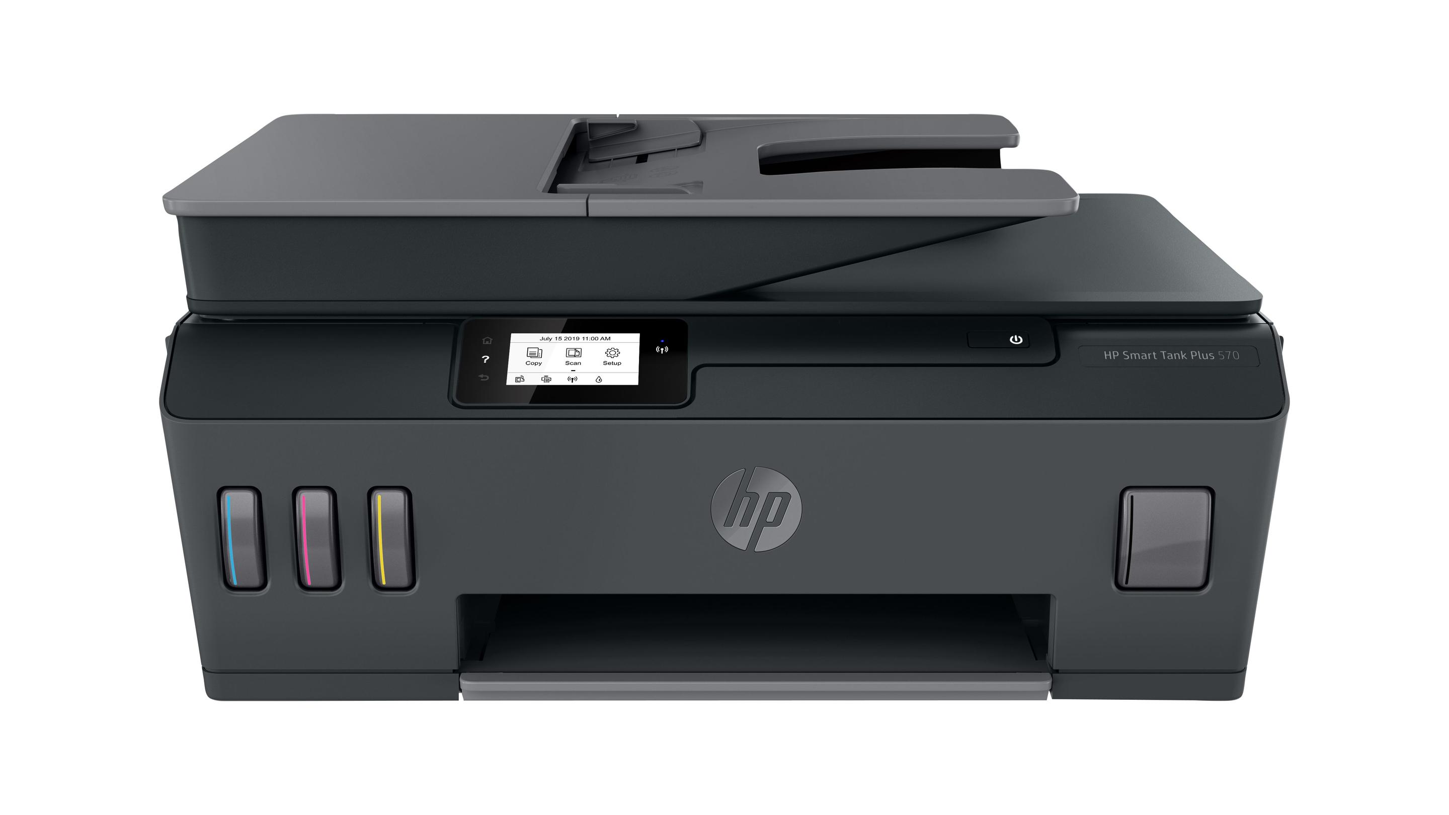 Impressora Multifunções HP Smart Tank Plus 570 (A4 - Impressão a cores - 100 folhas - Preto)