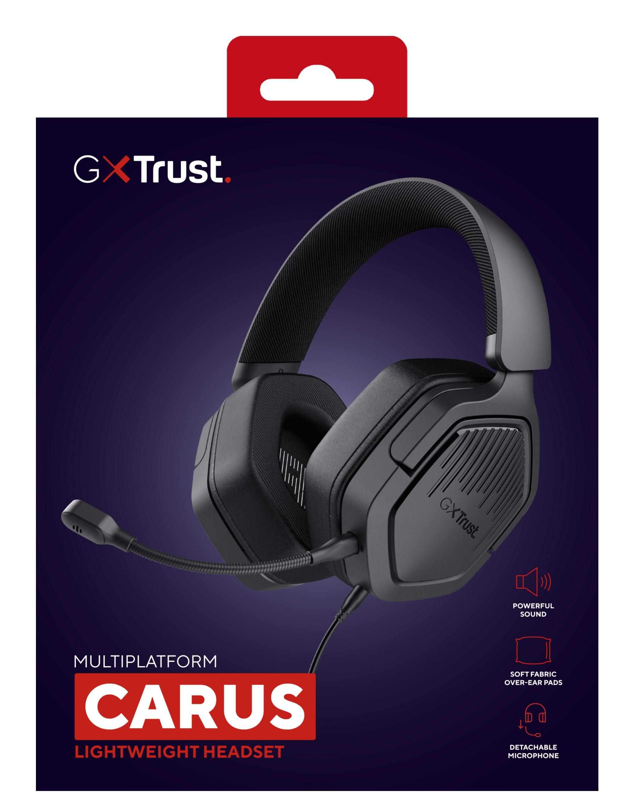 Headset Gaming TRUST GXT 492 Carus (Binaural - Com fios - Circum-aural - Preto), miniatura 6