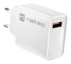 Carregador de Parede NATEC Ribera NUC-2057 (USB 3.2 Gen 1 - Universal - AC - Branco)
