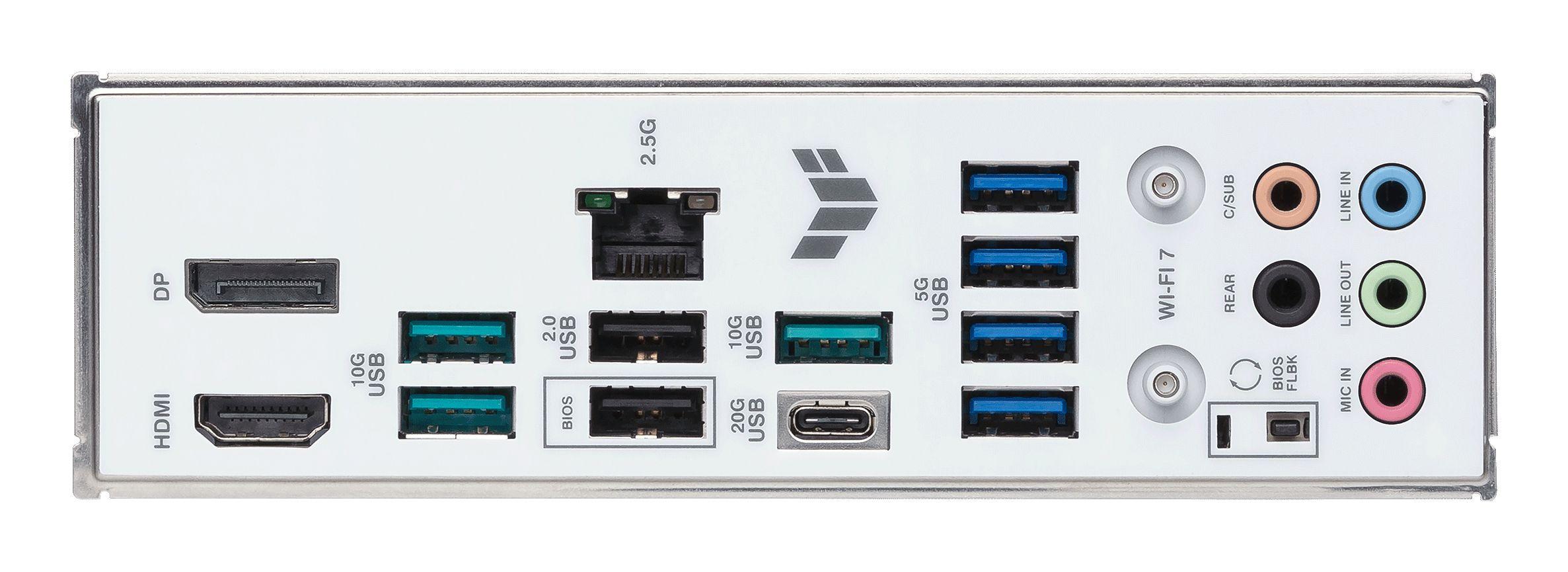 Motherboard ASUS TUF GAMING B850-BTF WIFI W (AM5 - ATX - Duplo canal - Branco), miniatura 8