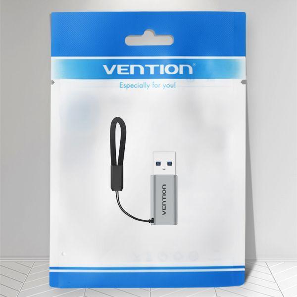 Adaptador USB 3.0 VENTION CDPH0 (USB-C - USB-A - Cinzento) — miniatura 3