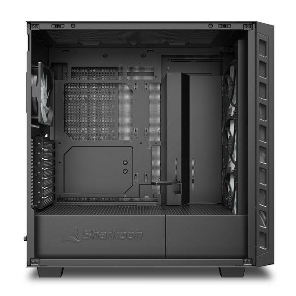 Caixa de Computador SHARKOON Rebel C80G RGB (ATX, Micro ATX, Mini-ITX - Midi Tower - Metal, vidro temperado - Preto) — miniatura 5