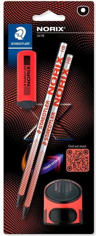 Conjunto de Lápis de Grafite STAEDTLER Norix 181 SBK2-2 (Vermelho)