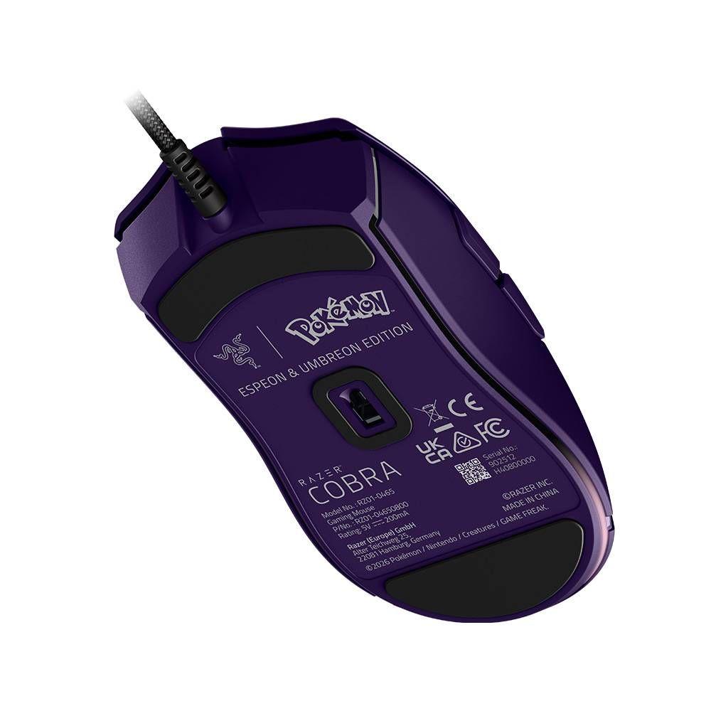 Rato RAZER Cobra Pokémon Espeon/Umbreon Edition (Mão direita - 8500 DPI - Ótico - Roxo), miniatura 4