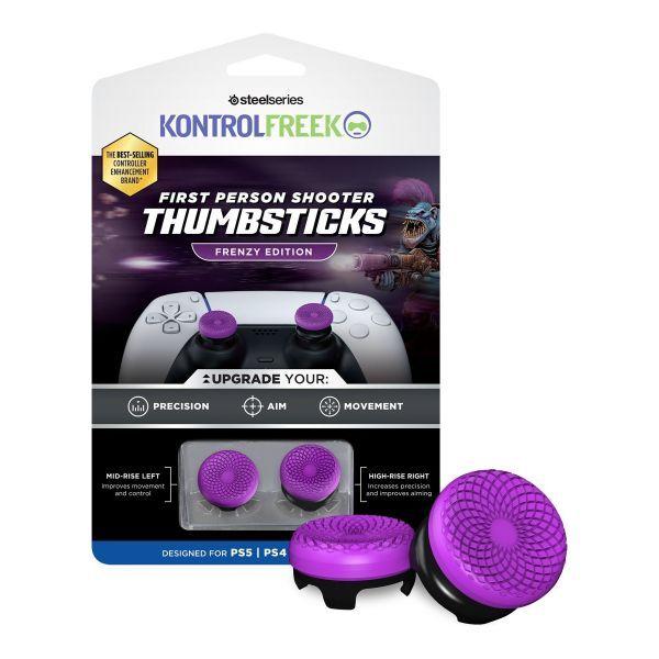 Extensões para Manípulos de Comando STEELSERIES KontrolFreek Frenzy Edition (PlayStation - Roxo/Preto)