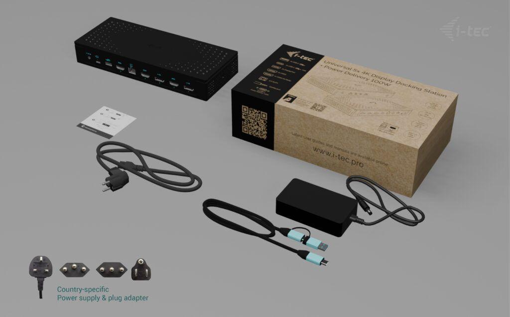Docking Station I-TEC CA5MONITORDOCKPD (1 m - Preto), miniatura 3