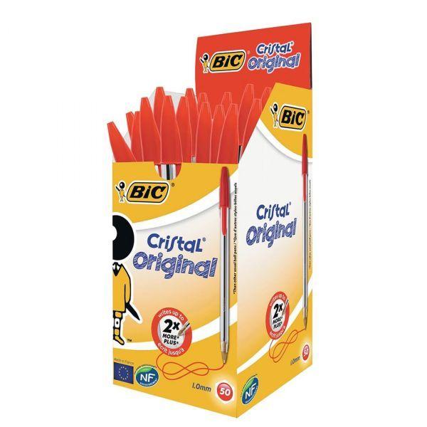 Esferográfica BIC Cristal Original (Não contém PVC - Vermelho) — miniatura 2