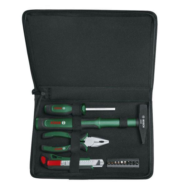 Conjunto de Ferramentas Manuais BOSCH 1600A02BY3 (Preto e Verde)