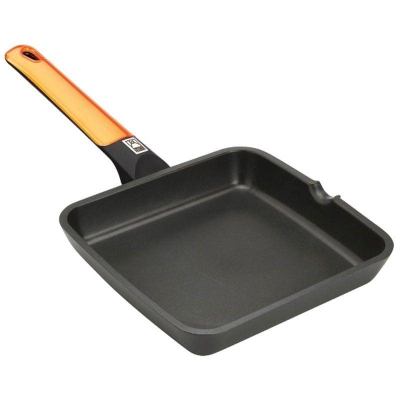 Grelhador BRA Efficient Orange A281328 (Alumínio - 28 x 28 cm - Preto e Laranja)