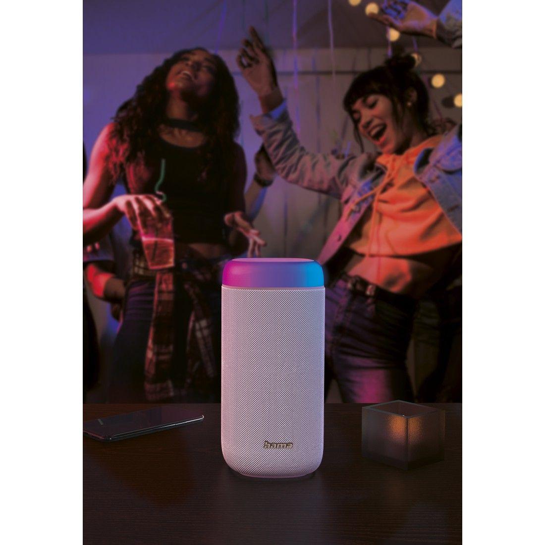 Coluna Portátil Estéreo HAMA Shine 2.0 (30 W - USB Type-C - Branco), miniatura 3