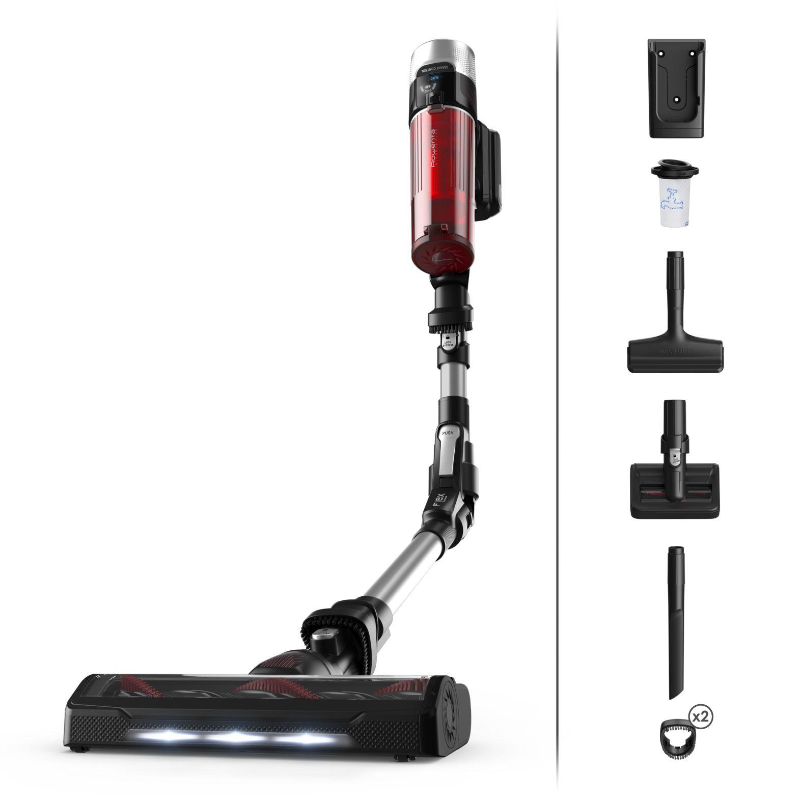 Aspirador Vertical ROWENTA X-Force Flex 9.60 RH2077WO (Altura 11,2 cm - Preto e Vermelho)
