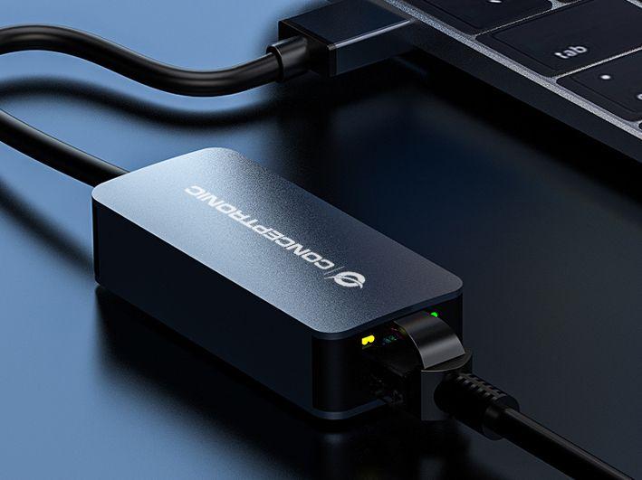 Adaptador de Rede USB CONCEPTRONIC ABBY12G (Ethernet - USB - 2500 Mbit/s - Cinzento), miniatura 6