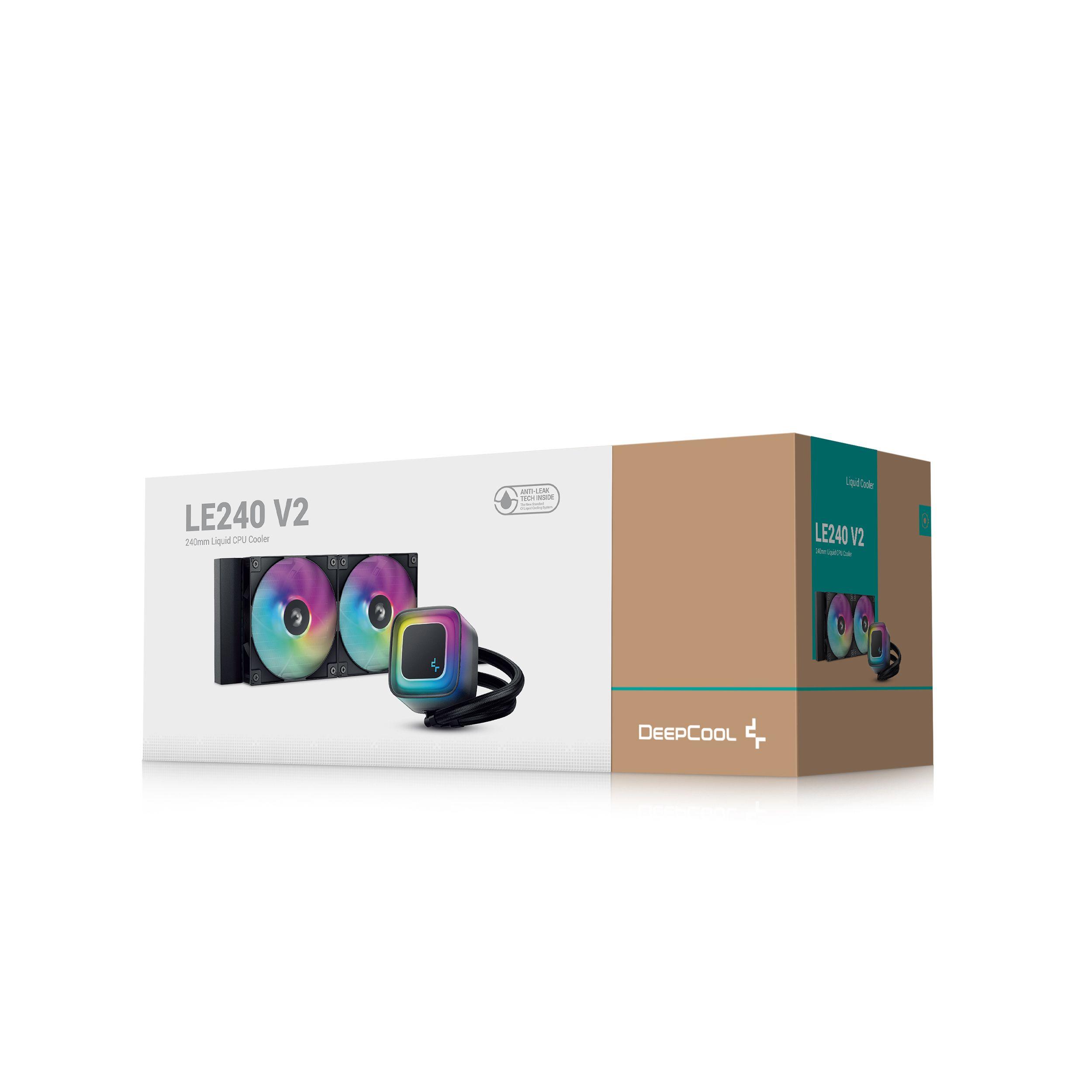 Sistema de Refrigeração Líquida AIO DEEPCOOL LE240 V2 (12 cm - 2100 RPM - 4-pin - Preto) — miniatura 6