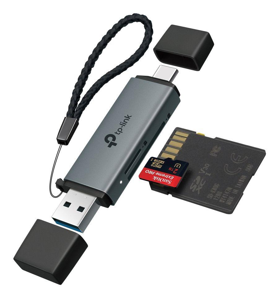 Leitor de Cartões de Memória TP-LINK UA430D (USB 3.1 - MicroSD - Preto), miniatura 2