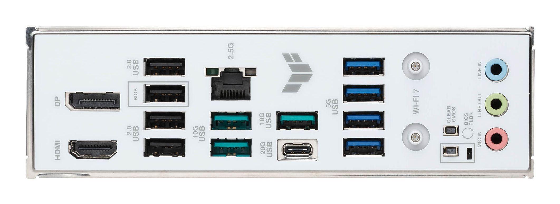 Motherboard ASUS TUF GAMING B850M-PLUS WIFI7 W (AM5 - micro ATX - Duplo canal - Branco), miniatura 6