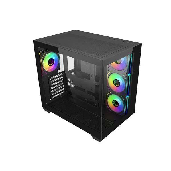 Caixa PC COOLER MASTER Elite 681 (ATX, ITX, micro ATX - Midi Tower - Aço, vidro temperado - Preto)