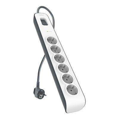 Bloco de Tomadas com Proteção contra Picos BELKIN BSV603VF2M-V2 (Europeu - Colorido)